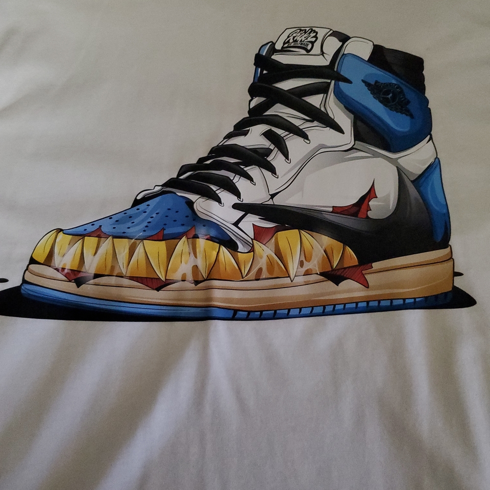 Fragment J1 High Custom Sneakerheadz Tee - NEW XL
